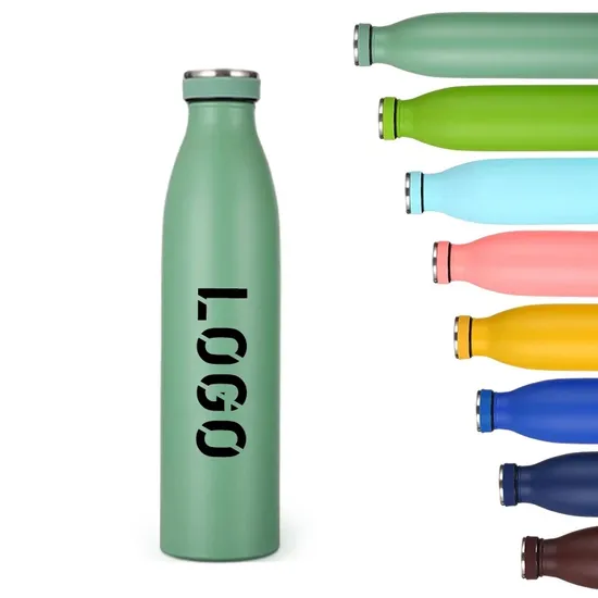 Custom Double Wall Stainless Steel Vacuum Flask Insulated Silicone Sleeve Travel Drinkwares