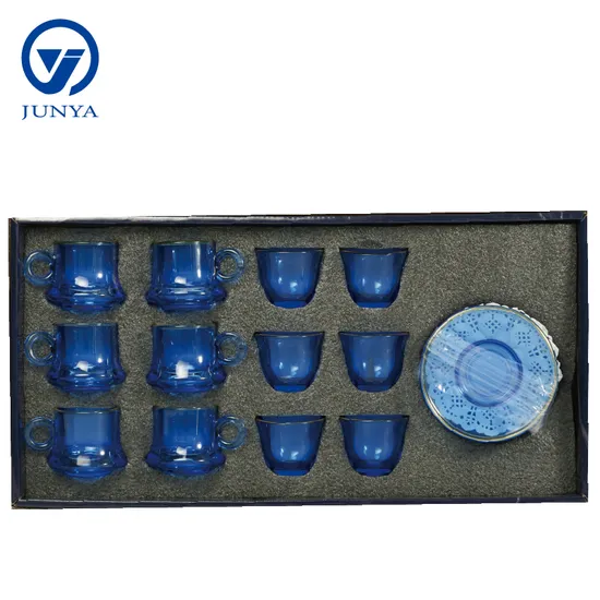 Stylish Black Tea Mug Set Featuring Unique Glass Design 