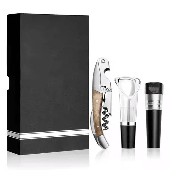Hot Sale Wholesale Wine Gift Set Wine Corkscrew Set for Bar 