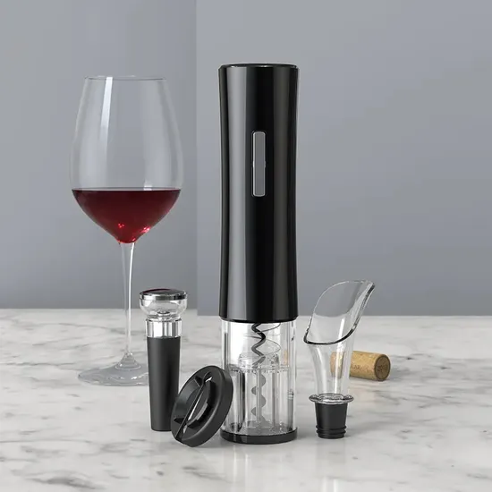 Factory OEM Electric Wine Opener Aerator Pourer Wine Stoppers Bar Set 