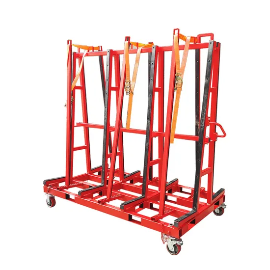 72 Inches Length with 4 Wheels and Easy Handle Glass Granite Marble Slab Transport Cart 