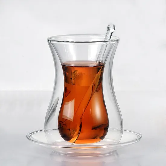 Handmade Double Wall Glass Coffee Tea Juice Wine Water Mug Cup Set for Tableware Kitchenware Glassware 