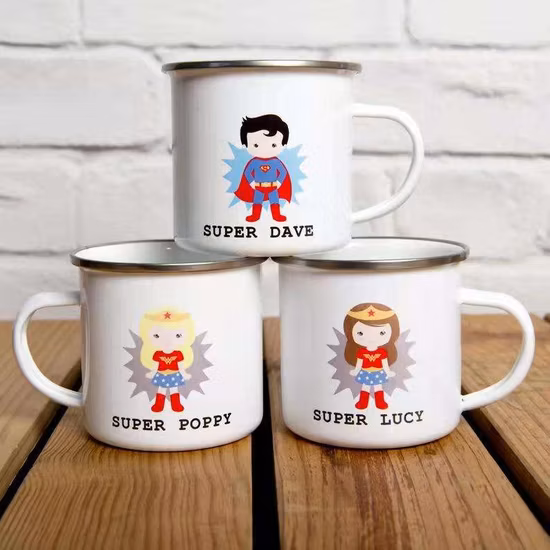 Blank Enamel Mugs and Printed Enamel Mugs Sublimation for Print Logo